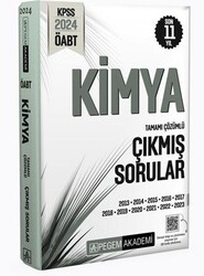 2024 KPSS ÖABT Kimya Tamamı Çözümlü Çıkmış Sorular - Pegem Akademi Yayıncılık