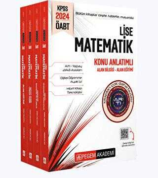 Pegem Akademi Yayıncılık 2024 KPSS ÖABT Lise Matematik Konu Anlatımlı 4 kitap - 1