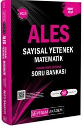 ALES Matematik Sayısal Mantık Tamamı Video Çözümlü Soru Bankası - Pegem Akademi Yayıncılık