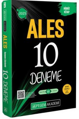 Pegem Akademi Yayıncılık 2025 ALES Tamamı Çözümlü 10 Deneme - 1