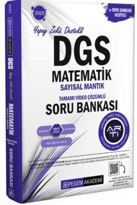 Pegem Akademi Yayıncılık 2025 DGS Matematik Sayısal Mantık Tamamı Video Çözümlü Soru Bankası - 1