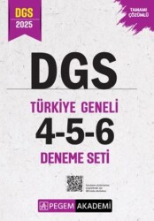 Pegem Akademi Yayıncılık 2025 DGS Tamamı Çözümlü Türkiye Geneli 4-5-6 3`lü Deneme Seti - Pegem Akademi Yayıncılık