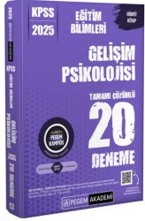 Pegem Akademi Yayıncılık 2025 KPSS Eğitim Bilimleri Gelişim Psikolojisi Tamamı Çözümlü 20 Deneme - Pegem Akademi Yayıncılık