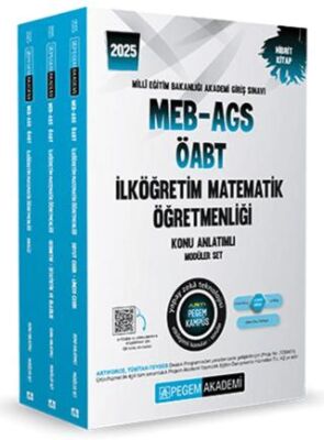 Pegem Akademi Yayıncılık 2025 KPSS ÖABT İlköğretim Matematik Öğretmenliği Konu Anlatımlı 3 Kitap - 1