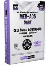 Pegem Akademi Yayıncılık 2025 MEB-AGS-ÖABT Okul Öncesi Öğretmenliği Alan Bilgisi - Alan Eğitimi - Konu Anlatımlı - Pegem Akademi Yayıncılık