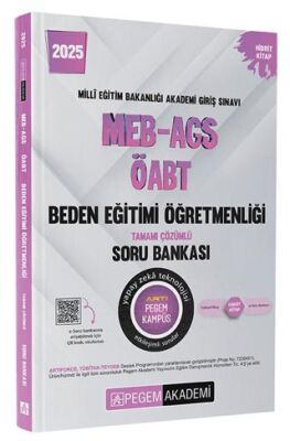 Pegem Akademi Yayıncılık 2025 MEB-AGS-ÖABT Beden Eğitimi Tamamı Çözümlü Soru Bankası - 1