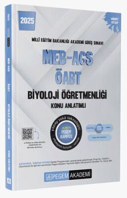 Pegem Akademi Yayıncılık 2025 MEB-AGS-ÖABT Biyoloji Öğretmenliği Konu Anlatımlı - 1