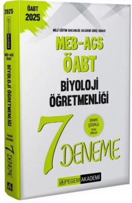 2025 MEB-AGS-ÖABT Biyoloji Öğretmenliği Tamamı Çözümlü 7 Deneme - 1
