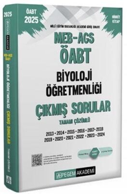 2025 MEB-AGS-ÖABT Biyoloji Öğretmenliği Tamamı Çözümlü Çıkmış Sorular - 1