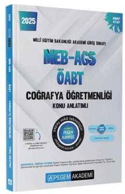 Pegem Akademi Yayıncılık 2025 MEB-AGS-ÖABT Coğrafya Öğretmenliği Konu Anlatımlı - 1