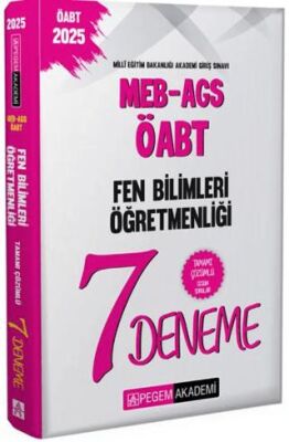 2025 MEB-AGS-ÖABT Fen ve Teknoloji Öğretmenliği Tamamı Çözümlü 7 Deneme - 1