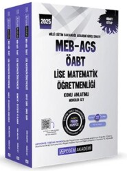 2025 MEB-AGS-ÖABT Lise Matematik Öğretmenliği Konu Anlatımlı 3 kitap - Pegem Akademi Yayıncılık