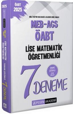 2025 MEB-AGS-ÖABT Lise Matematik Öğretmenliği Tamamı Çözümlü 7 Deneme - 1