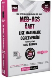 Pegem Akademi Yayıncılık 2025 MEB-AGS-ÖABT Lise Matematik Öğretmenliği Tamamı Çözümlü Soru Bankası - Pegem Akademi Yayıncılık