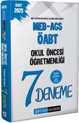 2025 MEB-AGS-ÖABT Okul Öncesi Öğretmenliği Tamamı Çözümlü 7 Deneme - Pegem Akademi Yayıncılık