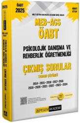 2025 MEB-AGS-ÖABT Psikolojik Danışma ve Rehberlik Öğretmenliği Çıkmış Sorular - Pegem Akademi Yayıncılık