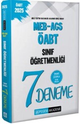 2025 MEB-AGS-ÖABT Sınıf Öğretmenliği Tamamı Çözümlü 7 Deneme - Pegem Akademi Yayıncılık