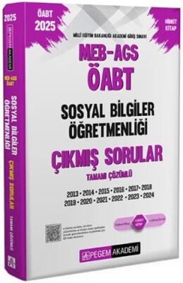 2025 MEB-AGS-ÖABT Sosyal Bilgiler Öğretmenliği Çıkmış Sorular - 1