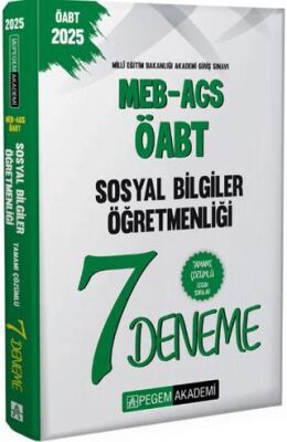 2025 MEB-AGS-ÖABT Sosyal Bilgiler Öğretmenliği Tamamı Çözümlü 7 Deneme - 1