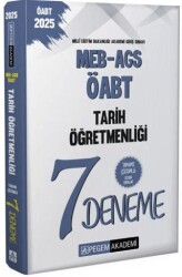 2025 MEB-AGS-ÖABT Tarih Öğretmenliği Tamamı Çözümlü 7 Deneme - Pegem Akademi Yayıncılık