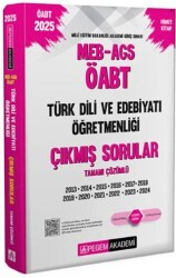 2025 MEB-AGS-ÖABT Türk Dili ve Edebiyatı Öğretmenliği Çıkmış Sorular - Pegem Akademi Yayıncılık