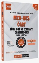 Pegem Akademi Yayıncılık 2025 MEB-AGS-ÖABT Türk Dili ve Edebiyatı Öğretmenliği Konu Anlatımlı - Pegem Akademi Yayıncılık