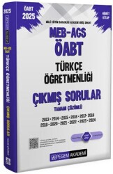 Pegem Akademi Yayıncılık 2025 MEB-AGS-ÖABT Türkçe Öğretmenliği Çıkmış Sorular - Pegem Akademi Yayıncılık