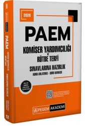 2026 PAEM Komiser Yardımcılığı ve Rütbe Terfi Sınavlarına Hazırlık Konu Anlatımlı Soru Bankası - Pegem Akademi Yayıncılık