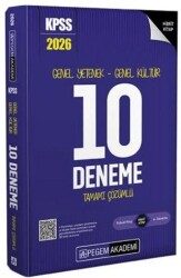 2026 KPSS Genel Yetenek Genel Kültür 10 Deneme Çözümlü - Pegem Akademi Yayıncılık