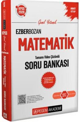 2026 KPSS Genel Yetenek Genel Kültür Ezberbozan Matematik Tamamı Video Çözümlü Soru Bankası - 1