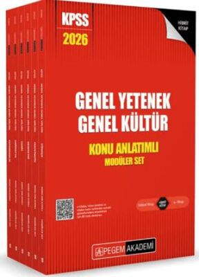 2026 KPSS Genel Yetenek Genel Kültür Lisans Konu Anlatımlı Modüler Set - 6 Kitap - 1