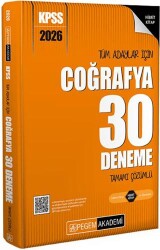 2026 KPSS Tüm Adaylar İçin Coğrafya 30 Deneme Tamamı Çözümlü - Pegem Akademi Yayıncılık