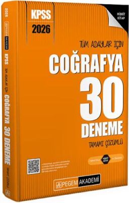 2026 KPSS Tüm Adaylar İçin Coğrafya 30 Deneme Tamamı Çözümlü - 1