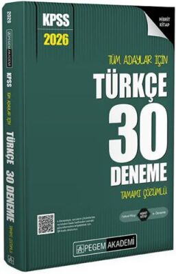 2026 KPSS Tüm Adaylar İçin Türkçe 30 Deneme Tamamı Çözümlü - 1