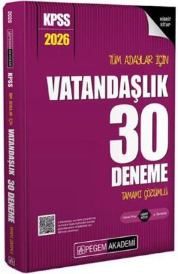2026 KPSS Tüm Adaylar İçin Vatandaşlık 30 Deneme Tamamı Çözümlü - 1