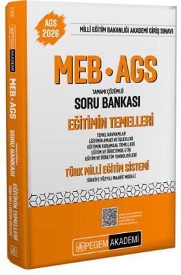 2026 MEB-AGS Eğitimin Temelleri Soru Bankası - 1