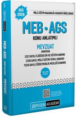 2026 MEB-AGS Konu Anlatımlı Mevzuat - 1