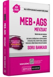 2026 MEB-AGS Soru Bankası Tamamı Çözümlü Mevzuat - Pegem Akademi Yayıncılık