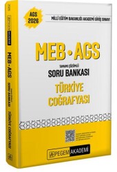 2026 MEB-AGS Türkiye Coğrafyası Soru Bankası Tamamı Çözümlü - Pegem Akademi Yayıncılık