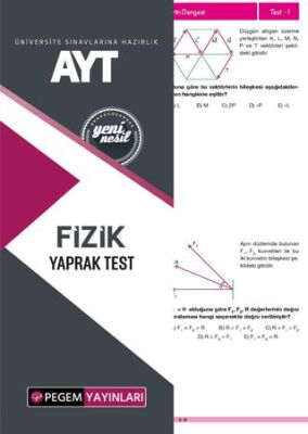 Pegem Akademi Yayıncılık AYT Fizik Yaprak Test - 1