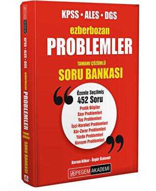Pegem Akademi Yayıncılık Ezberbozan KPSS ALES DGS Problemler Tamamı Çözümlü Soru Bankası