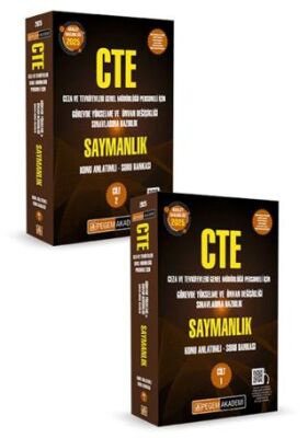 GYS CTE Adalet Bakanlığı Ceza ve Tevkifevleri Genel Müdürlüğü Personeli İçin Görevde Yükselme ve Ünvan Değişikliği Sınavlarına Hazırlık Konu Anlatımlı Soru Bankası Saymanlık 2 Cilt - 1