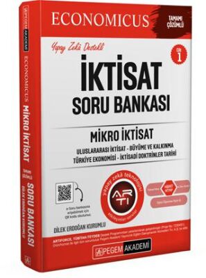 Pegem Akademi Yayıncılık KPSS A Grubu Economicus Mikro İktisat Tamamı Çözümlü Soru Bankası cilt 1 - 1