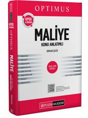 KPSS A Grubu Optimus Maliye Konu Anlatımı - 1