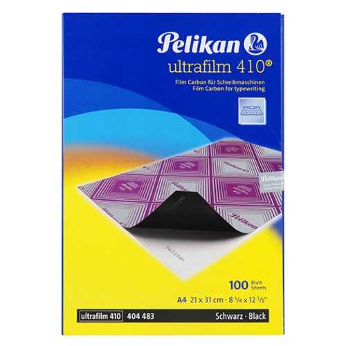 Pelikan 410 Ultrafilm Siyah Plastik Karbon 100Lü