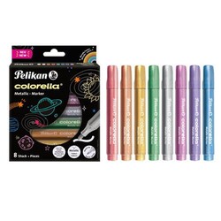 Pelikan Colorella 8li Metalik Keçeli Kalem - 2