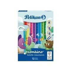 Pelikan Combino 12li Jumbo Üçgen Kuru Boya - 1