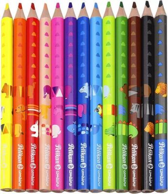 Pelikan Combino 12li Jumbo Üçgen Kuru Boya - 2