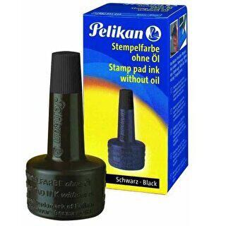 Pelikan Istampa Mürekkebi Kırmızı Siyah 30 Cc - 1