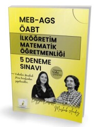 MEB - AGS ÖABT İlköğretim Matematik Öğretmenliği 5 Deneme Sınavı Tamamı Video Çözümlü - Pelikan Tıp Teknik Yayıncılık